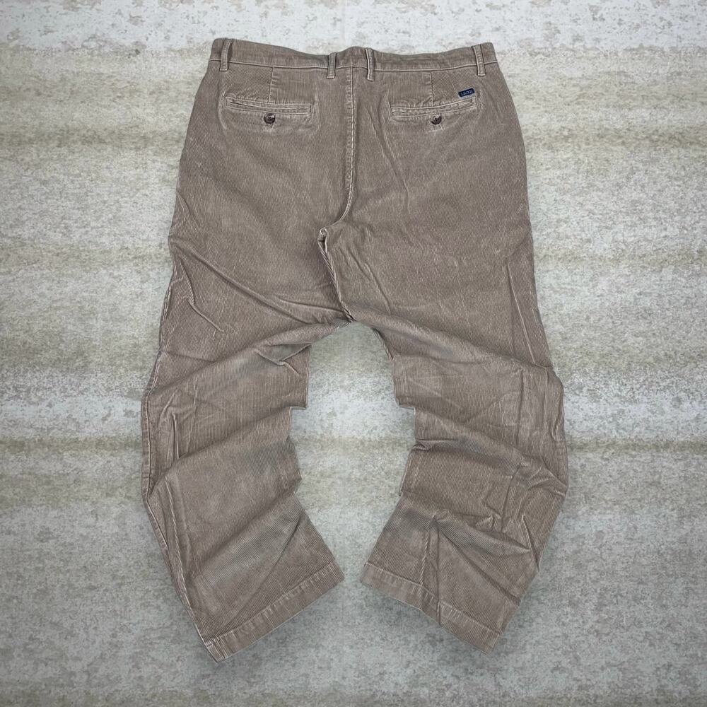 Vintage Y2K Izod Corduroy Pants 36x30 Regular Straight Leg Fit Tan Cotton